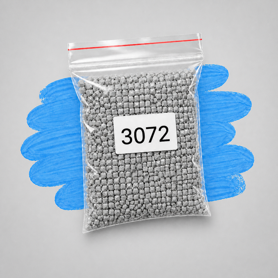 Zakje diamond-paintingsteentjes met kleurcode DMC 3072