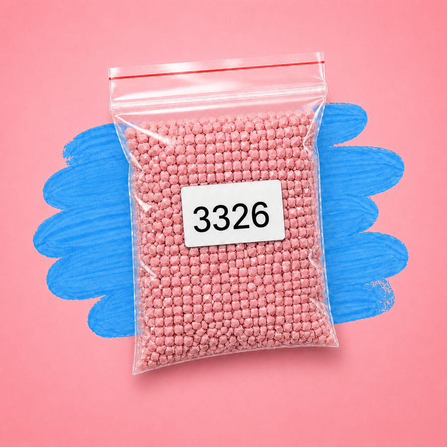 Zakje diamond-paintingsteentjes met kleurcode DMC 3326