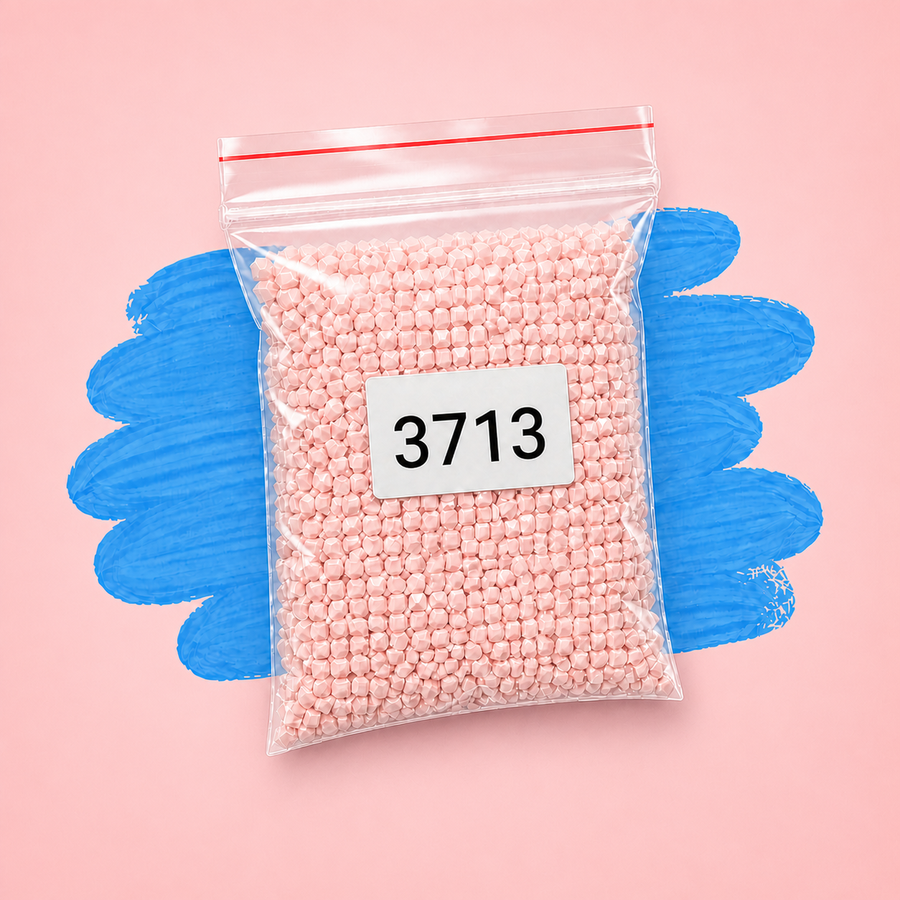 Zakje diamond-paintingsteentjes met kleurcode DMC 3713