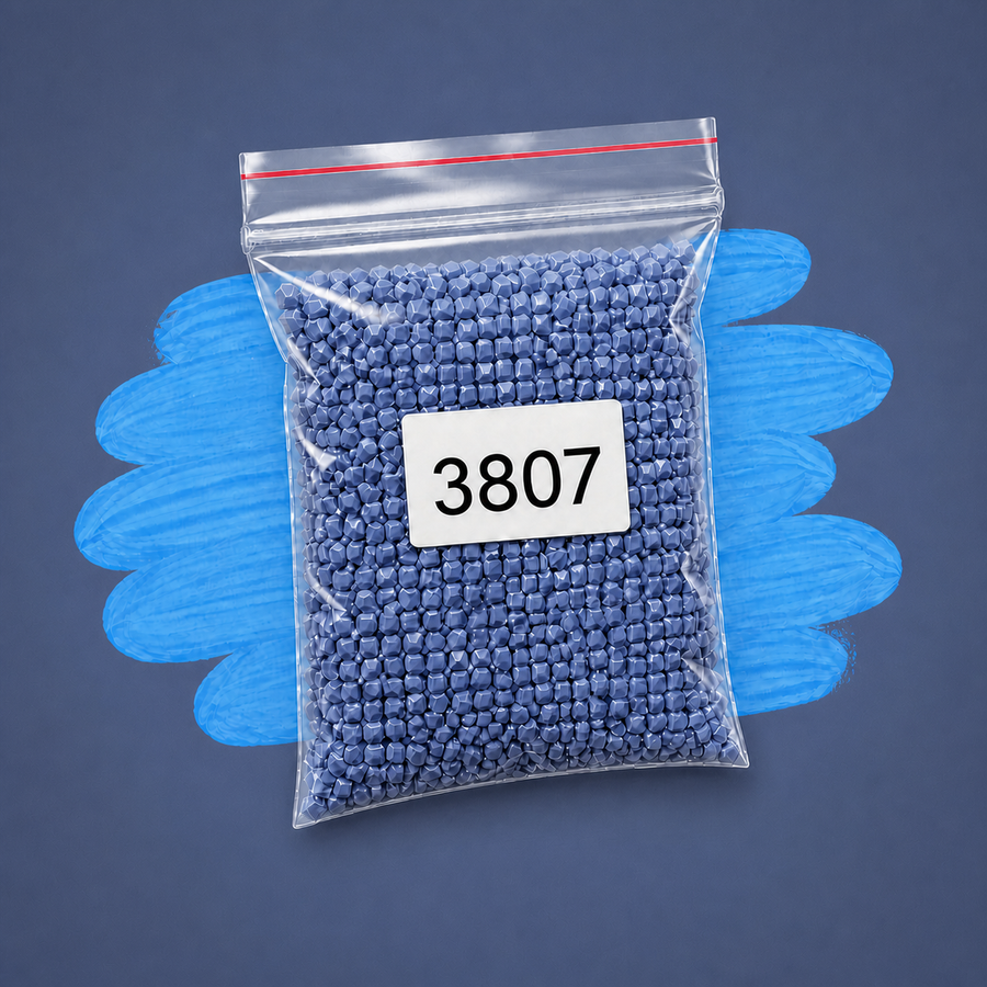 Zakje diamond-paintingsteentjes met kleurcode DMC 3807