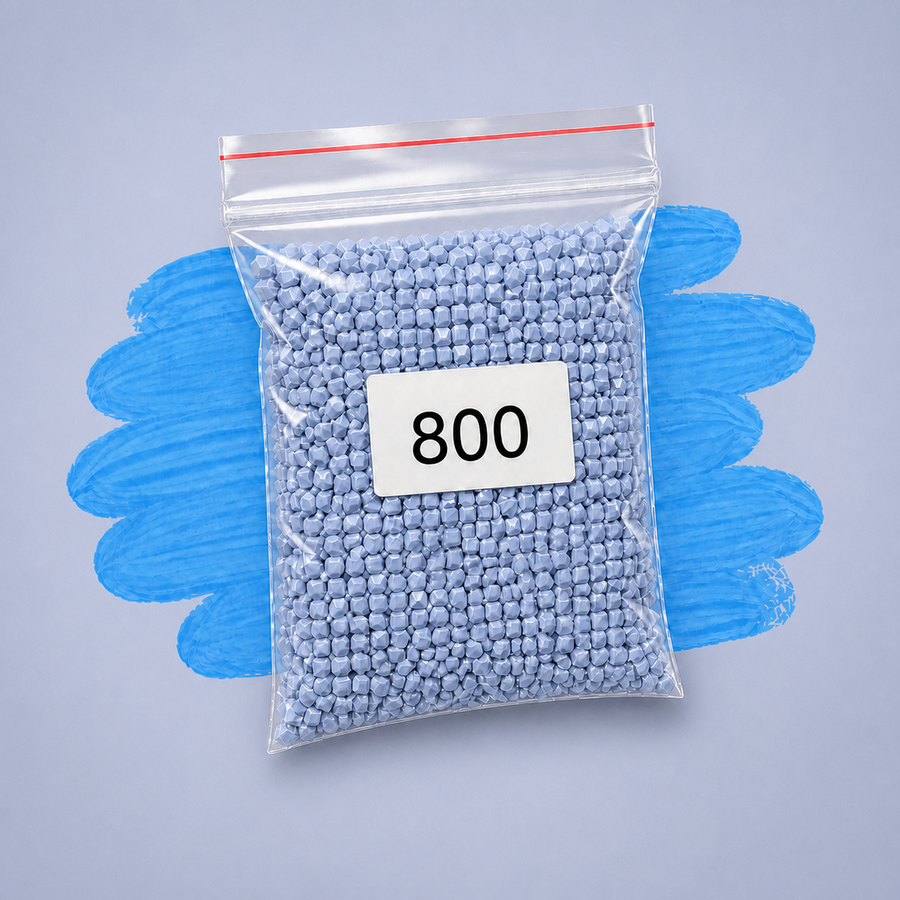 Zakje diamond-paintingsteentjes met kleurcode DMC 800