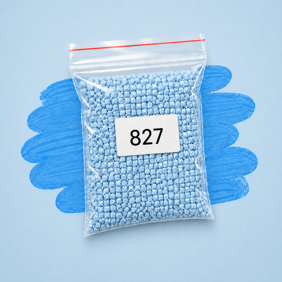 Zakje diamond-paintingsteentjes met kleurcode DMC 827