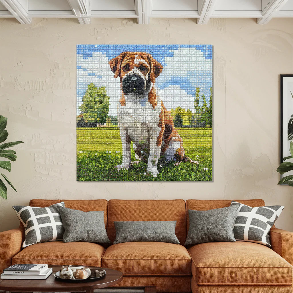Jouw hond als diamond painting