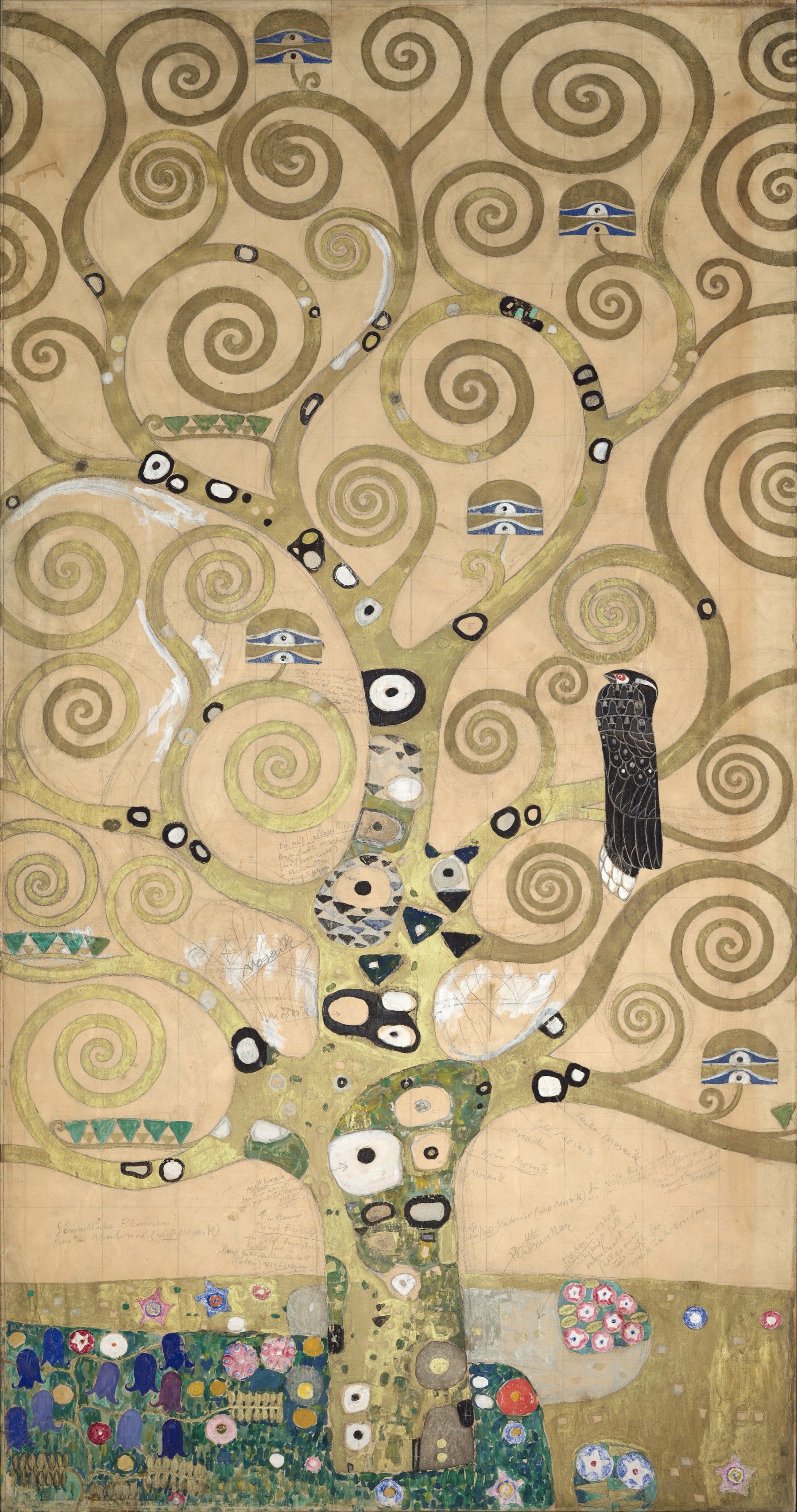 Diamond Painting Levensboom van Gustav Klimt – volledig ontwerp