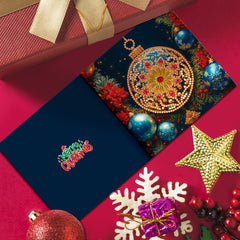diamond painting 12 kerstkaarten - kerstavond set – afbeelding 4