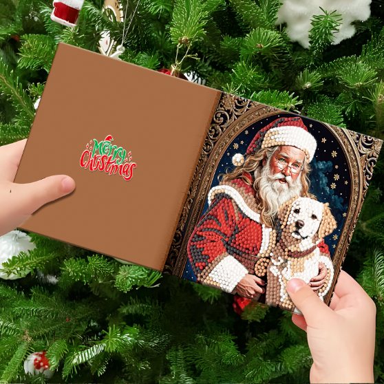 diamond painting 12 kerstkaarten - kerstmagie set – afbeelding 4