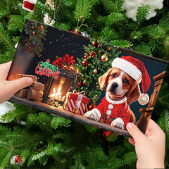 diamond painting 12 kerstkaarten - kerstsfeer set – afbeelding 8