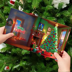 diamond painting 12 kerstkaarten - magische kerst set – afbeelding 5