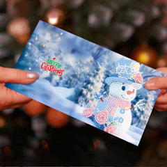 diamond painting 12 kerstkaarten - magische kerst set – afbeelding 8