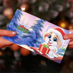 diamond painting 12 kerstkaarten - schattige kerst set – afbeelding 8
