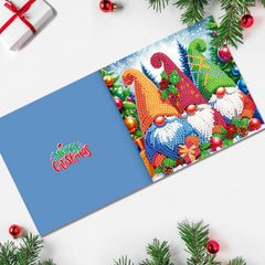 diamond painting 12 kerstkaarten - vrolijke kerst set – afbeelding 9