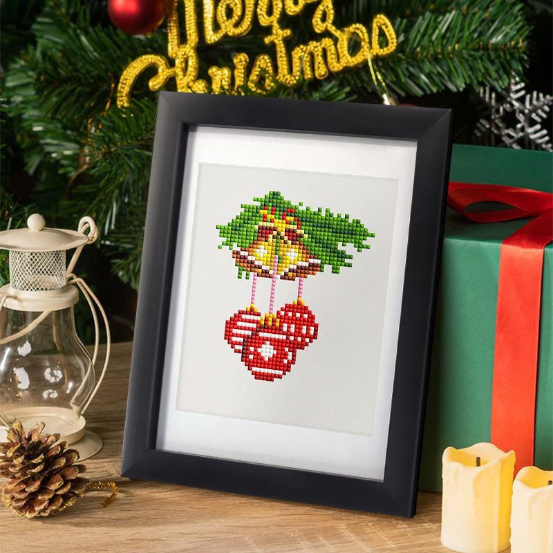 diamond painting - 12 mini diamond paintings - kerst set 2.0 – afbeelding 9