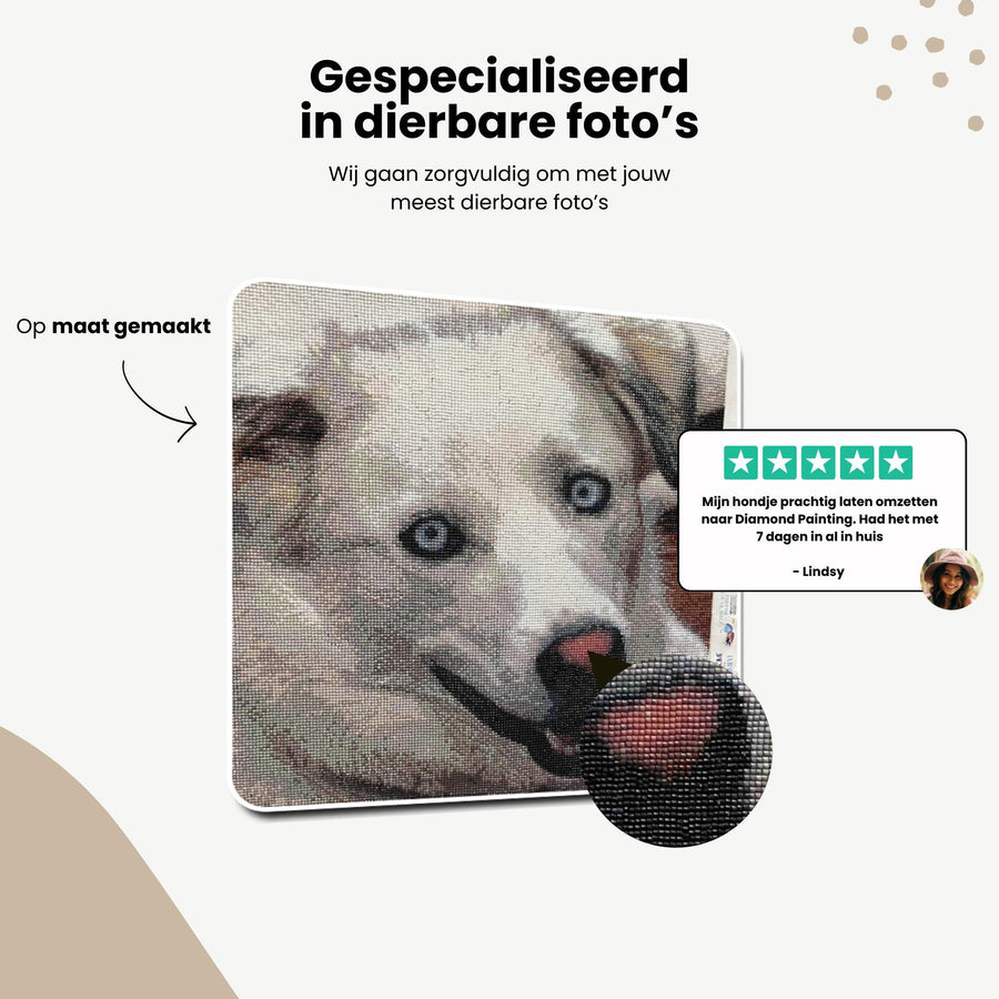 Diamond Painting Eigen Foto - Upload uw eigen foto