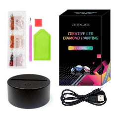 Diamond Painting 3D Lamp Uil – detail 2