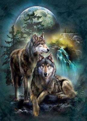Diamond Painting Maan Wolven - SEOS Shop ®