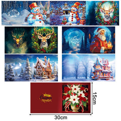 diamond painting 8 kerstkaarten + 12 hangers – afbeelding 3