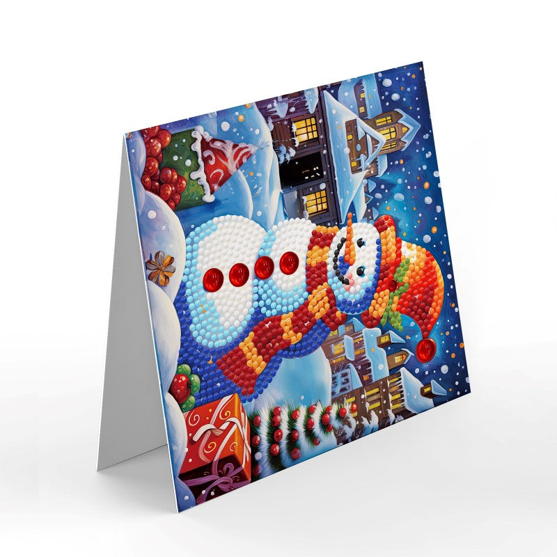 diamond painting 8 kerstkaarten + 12 hangers – afbeelding 6