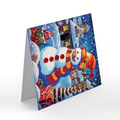 diamond painting 8 kerstkaarten + 12 hangers – afbeelding 6