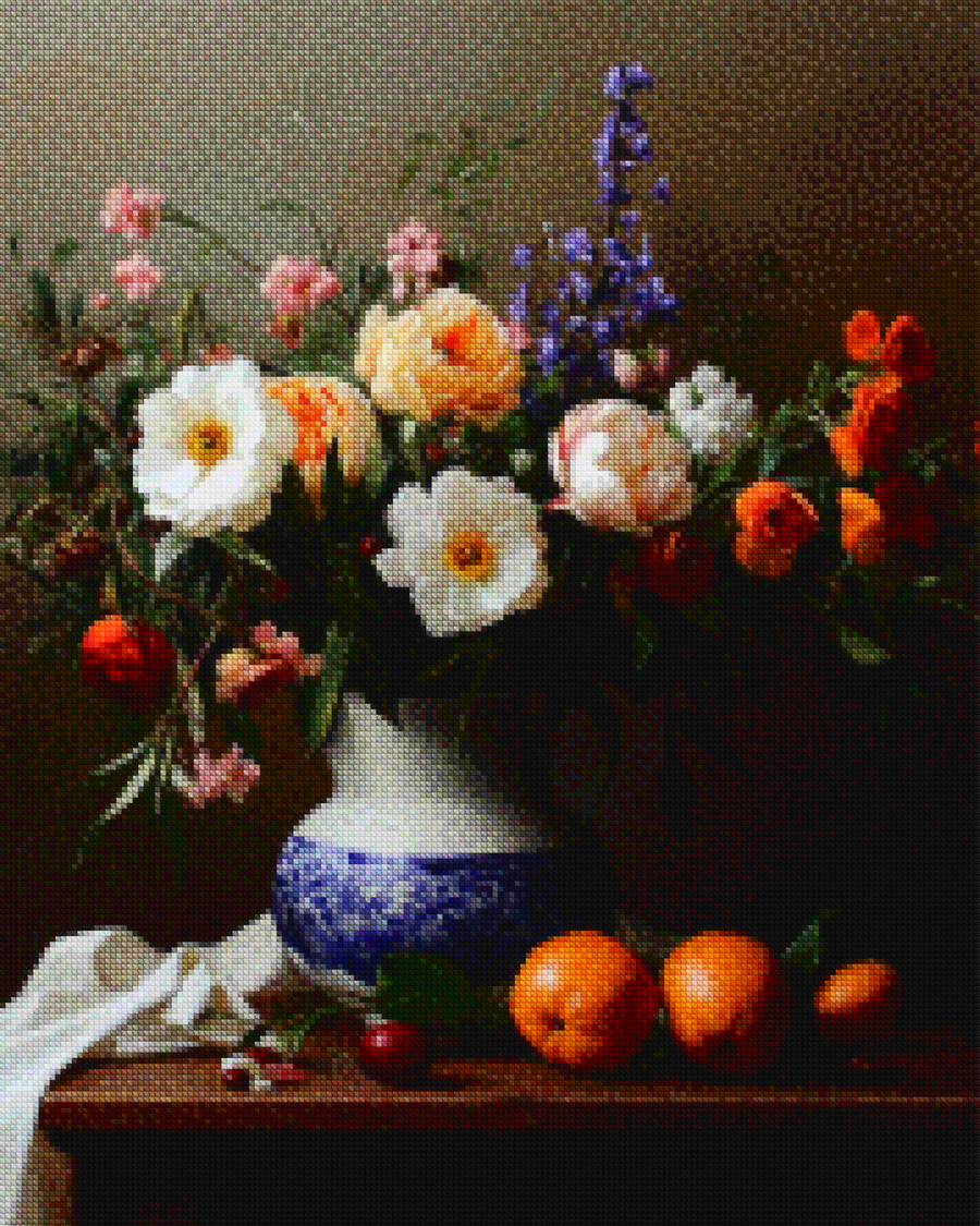 Diamond Painting -  De omhelzing van een bloei