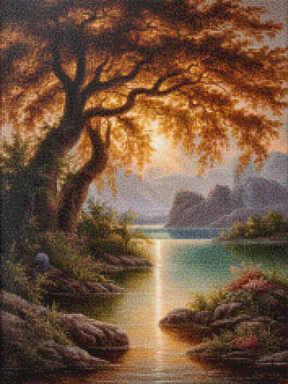 Diamond Painting - Amberkleurige gloed