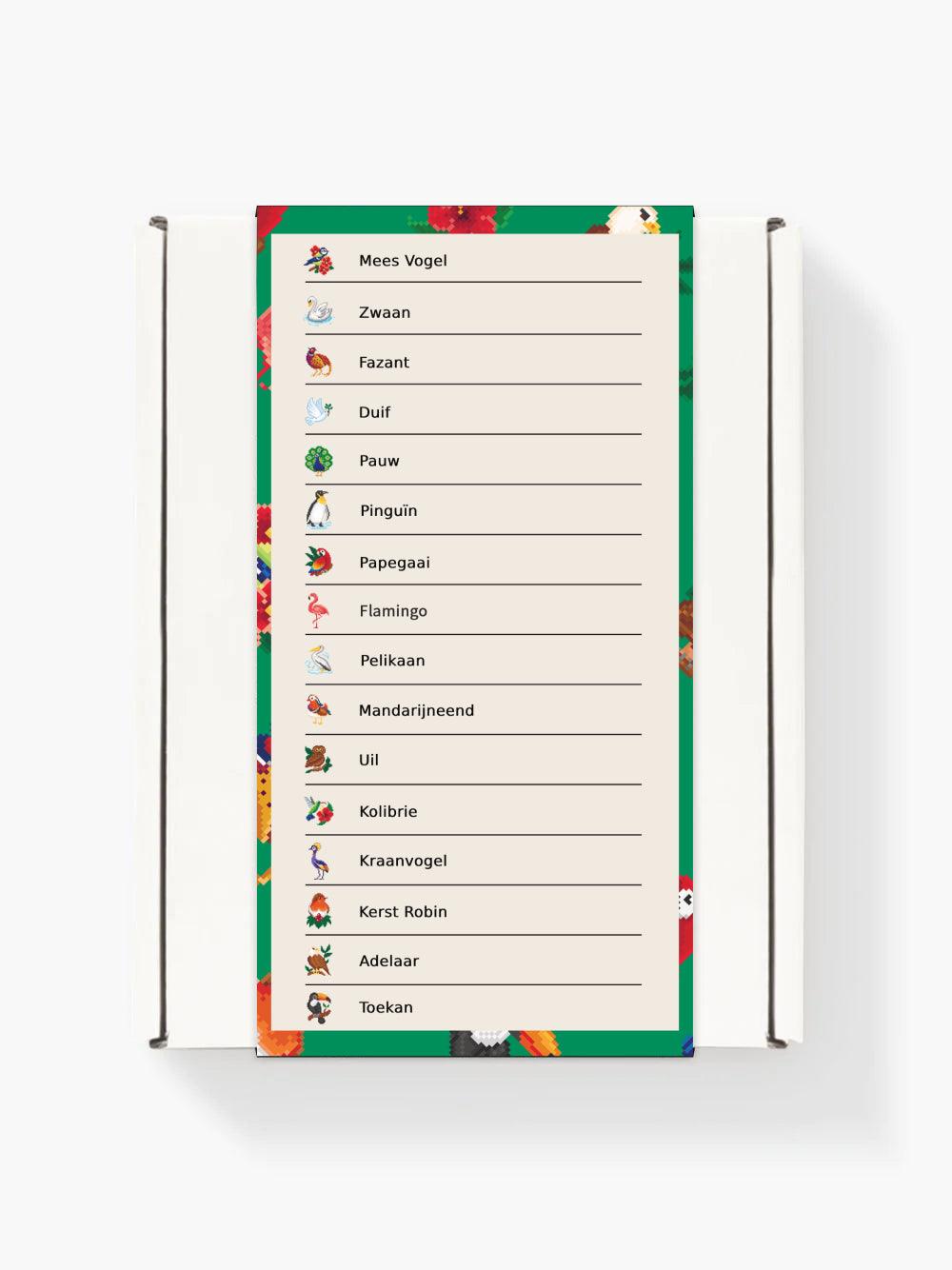 Mini Meesterwerken - Vogels editie (Set van 16)