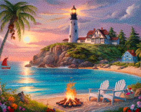 Diamond Painting -  Beacon of the Sea