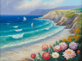 Diamond Painting - Bloeiende kust