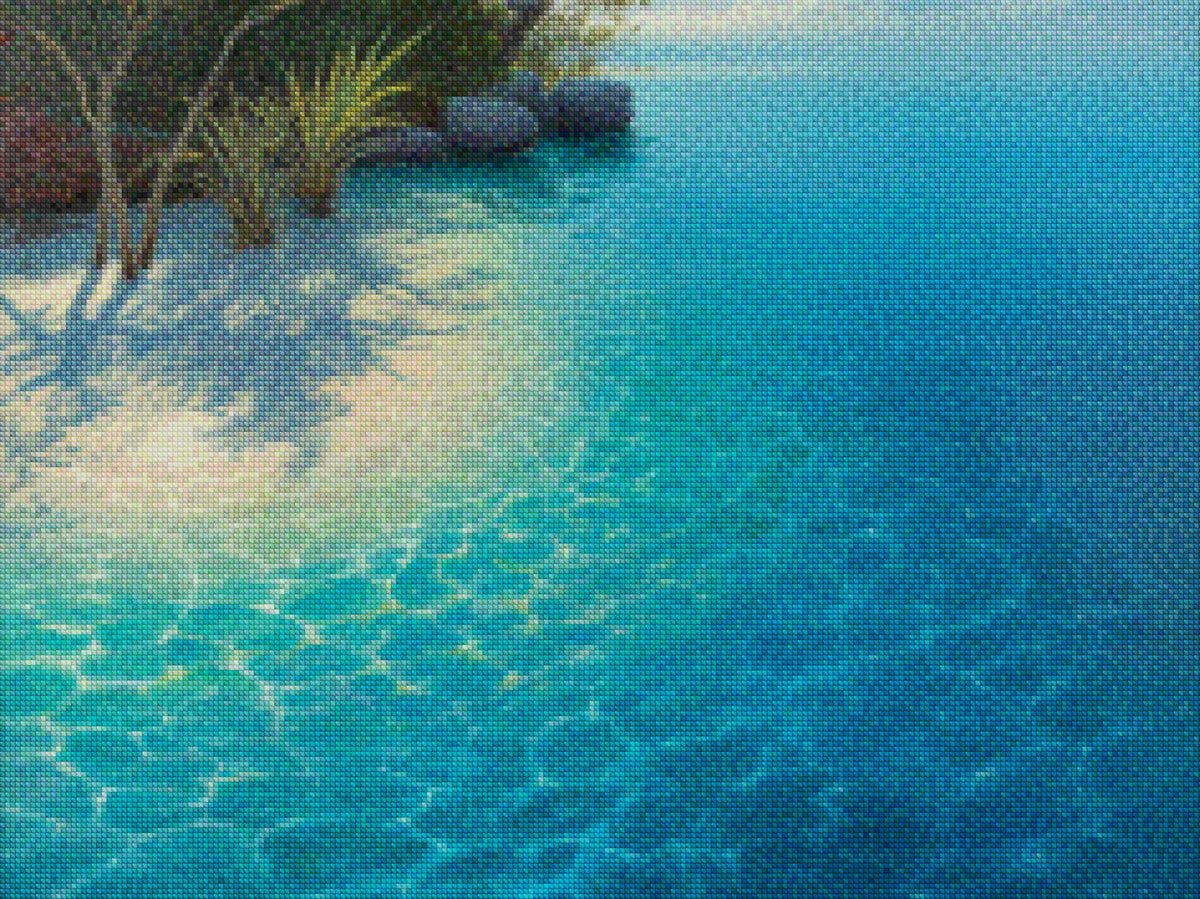 Diamond Painting - Blauwe Lagune