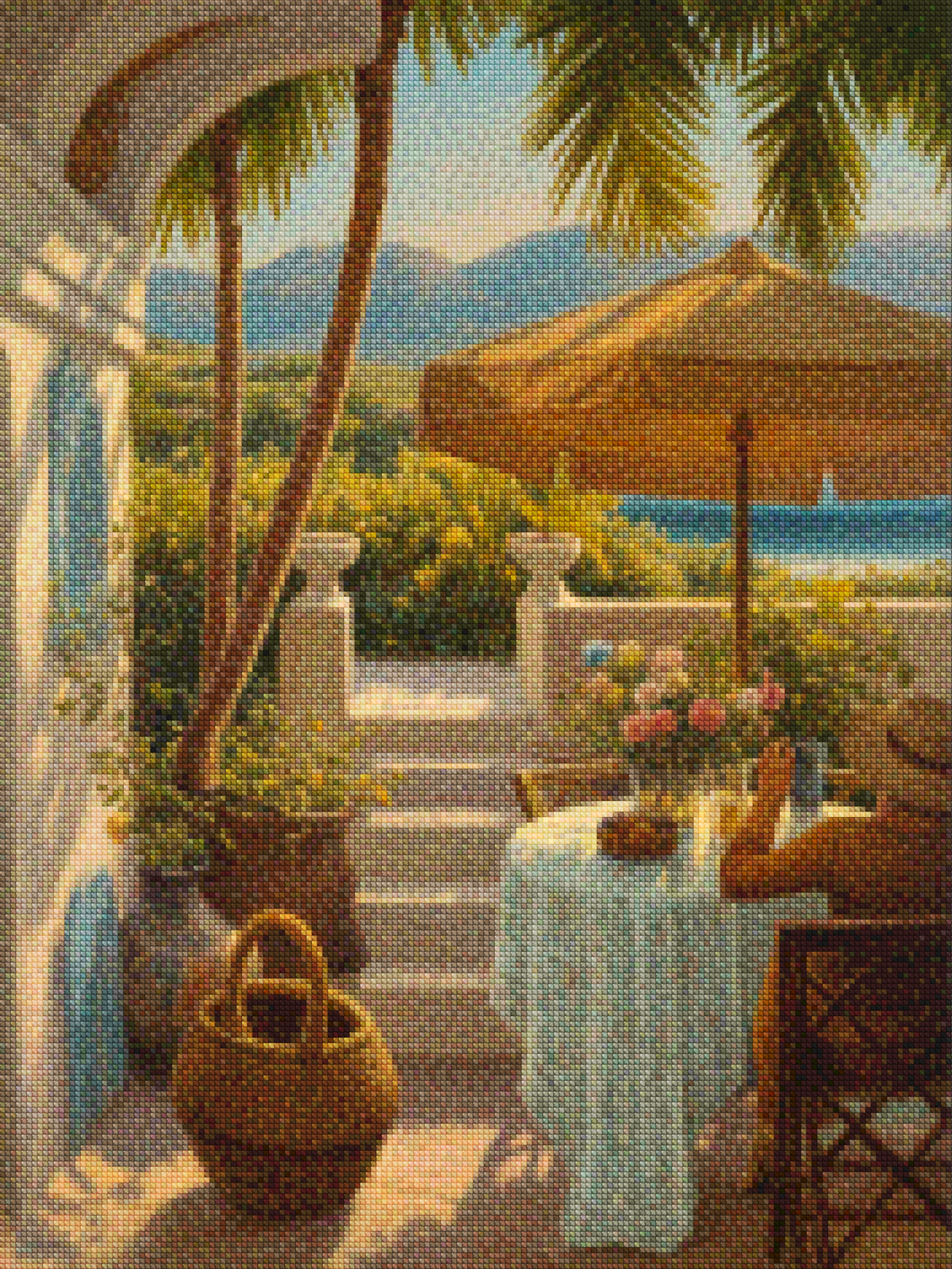 Diamond Painting - Bruisend balkongeluk