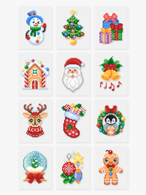 Mini Meesterwerken - Kerstmis editie (Set van 12)