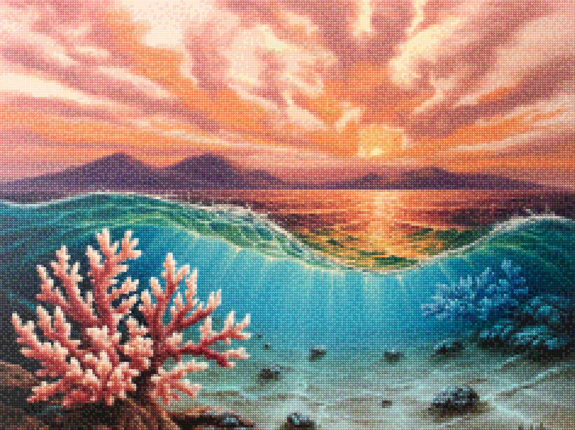 Diamond Painting - Koraal zonsondergang