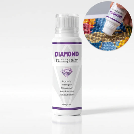 Permanente Diamond Painting Sealer met Applicator - 120 ml - 1 Stuk