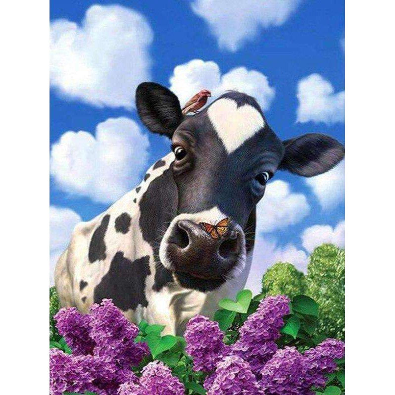 Diamond Painting Koe In De Wei – volledig ontwerp