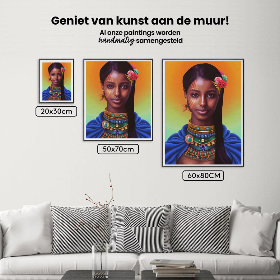 Diamond Painting Afrikaans mooi meisje - SEOS Shop ®