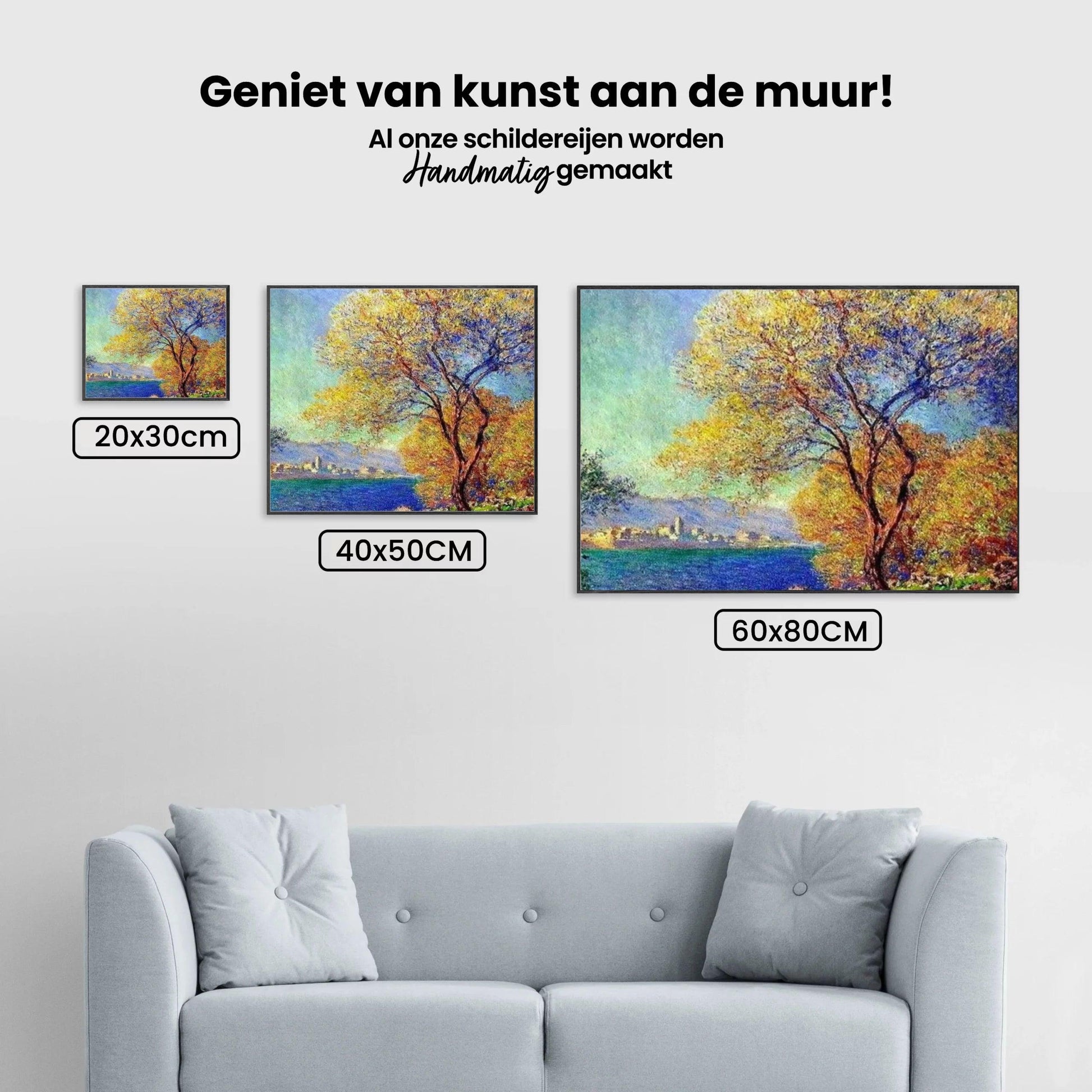 Diamond Painting Antibes gezien vanuit de tuinen van Salis - SEOS Shop ®