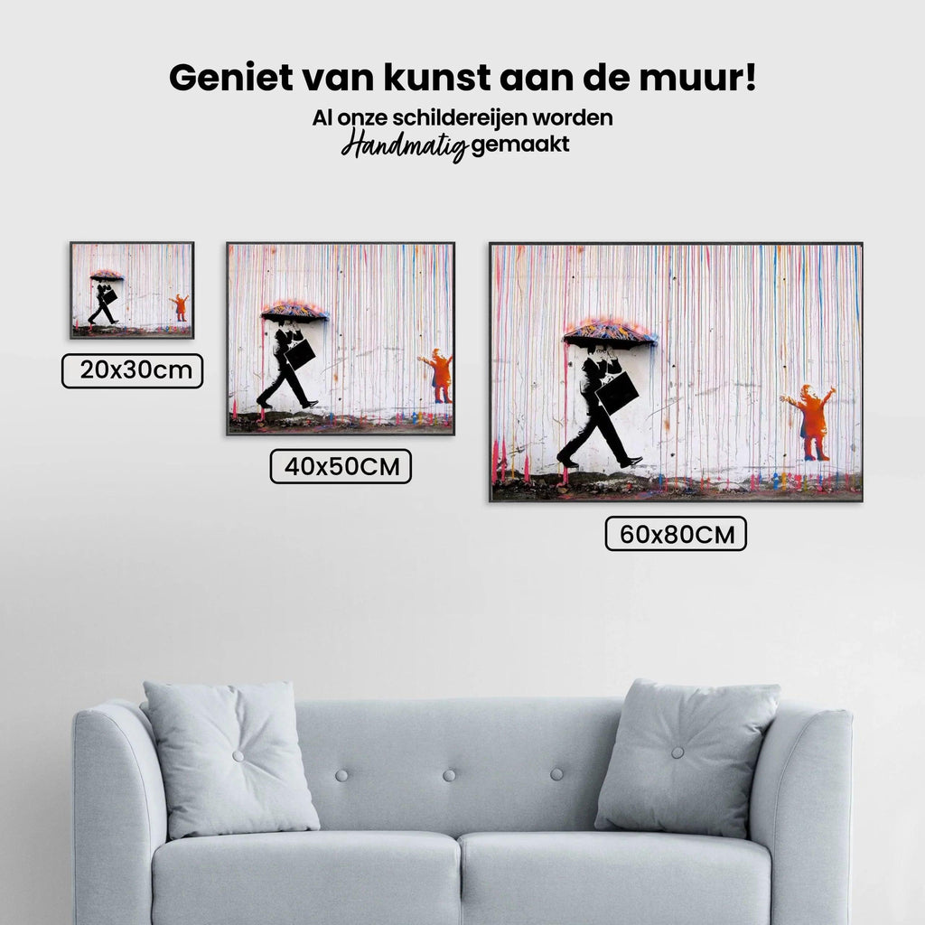 Diamond Painting Banksy – Kleurenregen - SEOS Shop ®