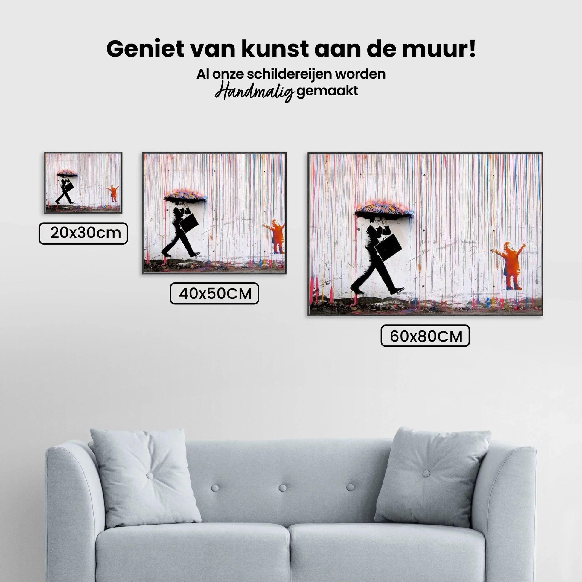 Diamond Painting Banksy – Kleurenregen - SEOS Shop ®
