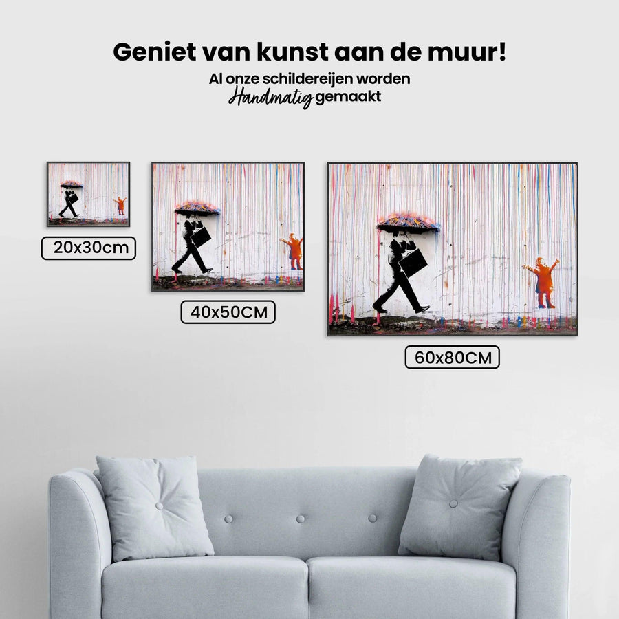 Diamond Painting Banksy – Kleurenregen - SEOS Shop ®