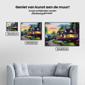 Diamond Painting Berghuis en tuin - SEOS Shop ®