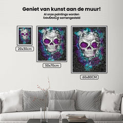 Diamond Painting Bloem Vlinder Schedel - SEOS Shop ®