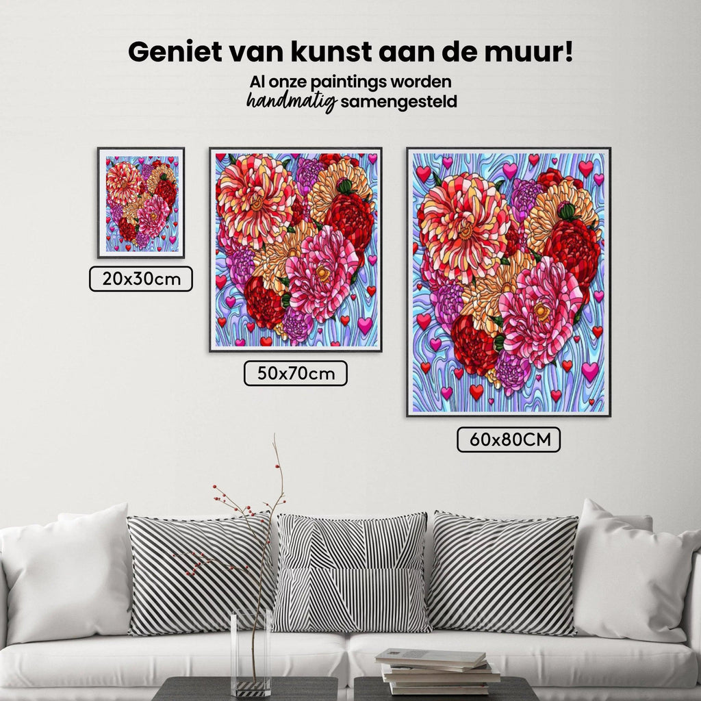 Diamond Painting Bloemen Hart - SEOS Shop ®