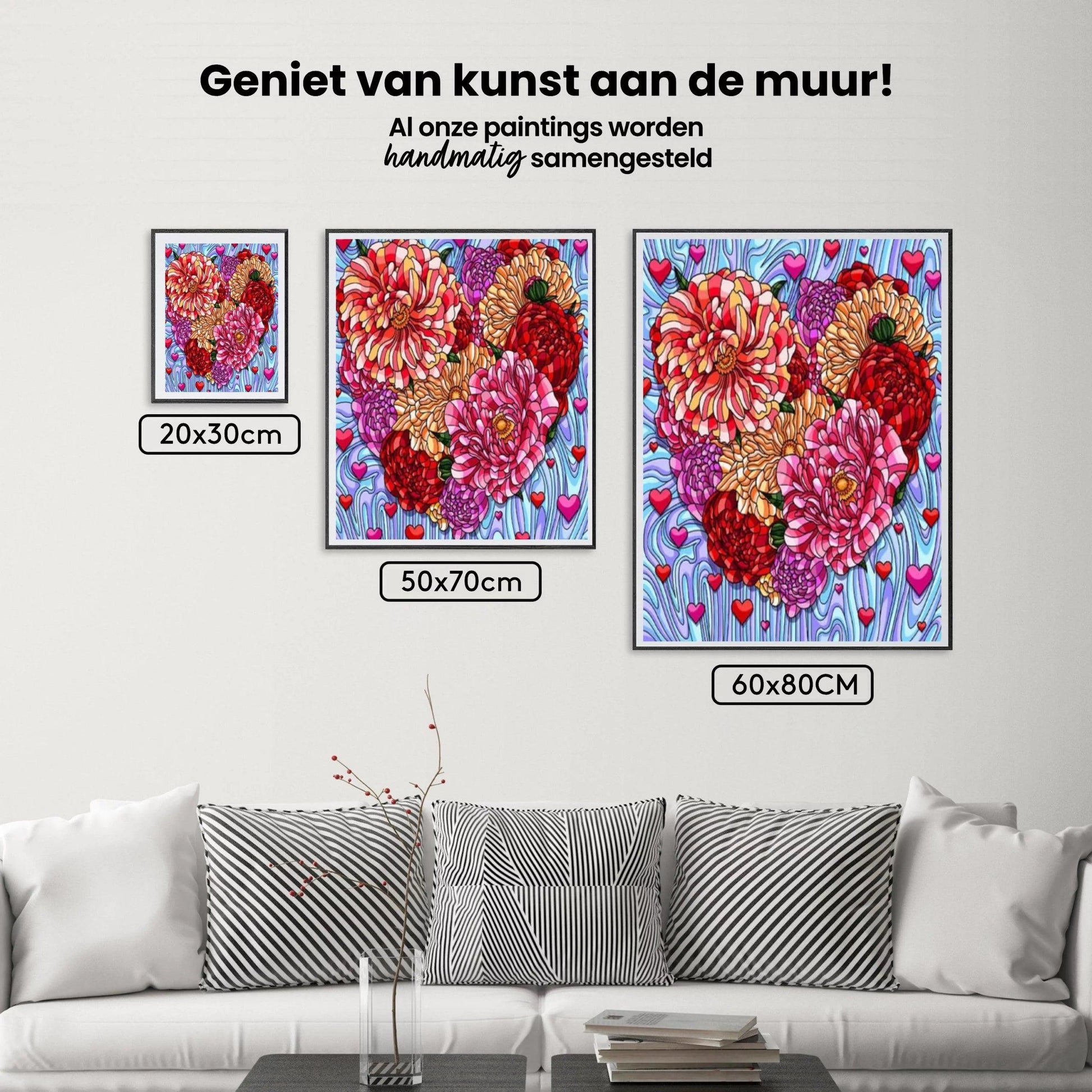 Diamond Painting Bloemen Hart - SEOS Shop ®