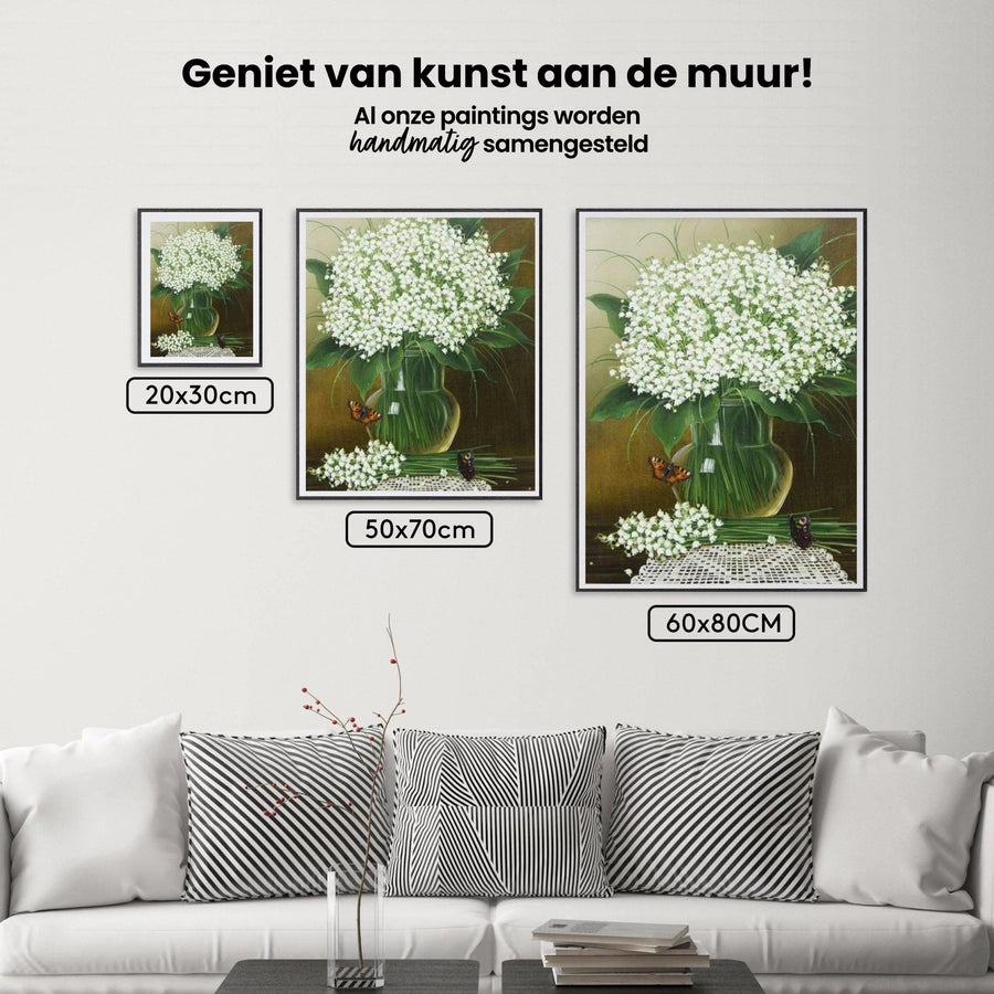 Diamond Painting Bloemen en vlinder - SEOS Shop ®