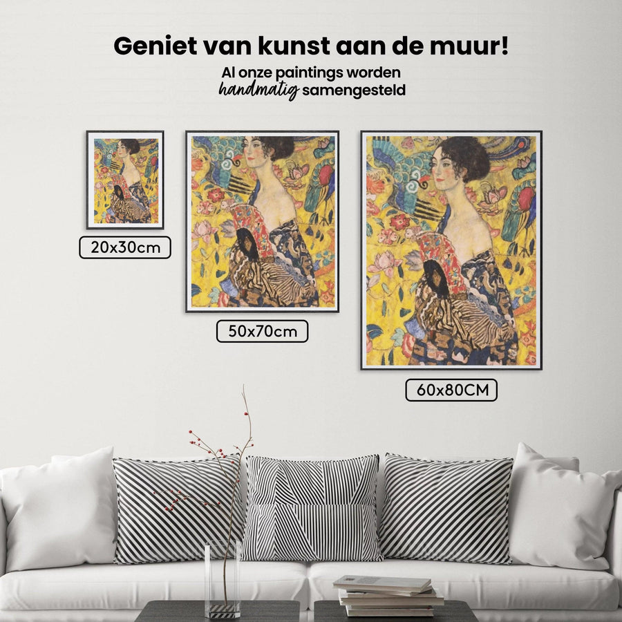 Diamond Painting Dame met waaier - SEOS Shop ®