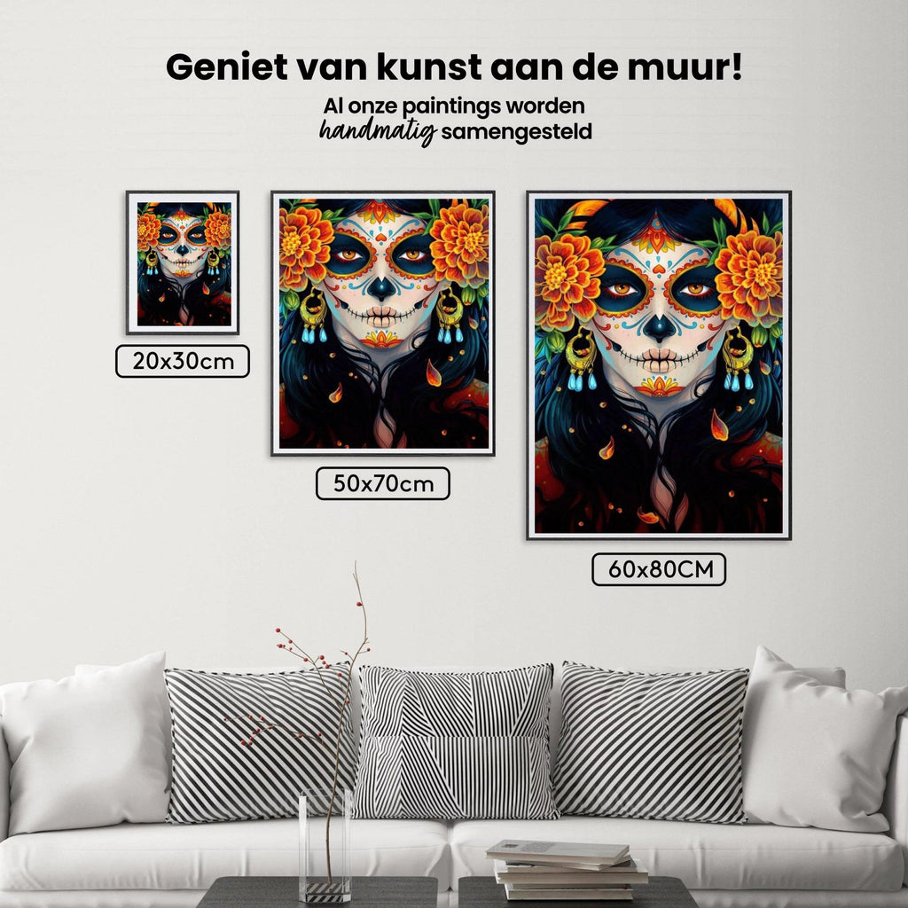 Diamond Painting Doodshoofd Vrouw - SEOS Shop ®