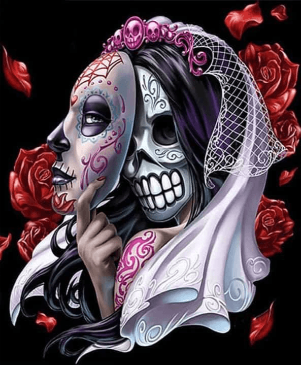 Diamond Painting Doodshoofd - Masker - SEOS Shop ®