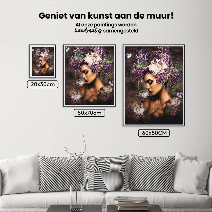 Diamond Painting Druiven Vrouwen Met Vlinder - SEOS Shop ®