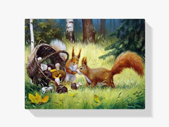 Diamond Painting Eekhoorn met Paddestoel - SEOS Shop ®