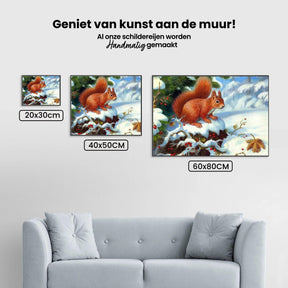 Diamond Painting Eekhoorn met kersenfruit - SEOS Shop ®