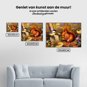 Diamond Painting Eekhoorn met vogel - SEOS Shop ®